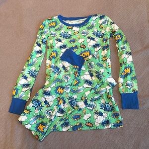 Rugged Butts bamboo Colorful Comic Print Pajama Set, long sleeve top and pants